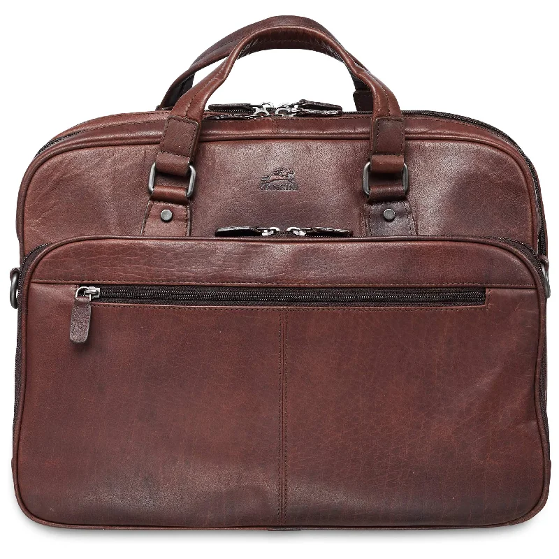 Designer briefcases for executivesExpandable Double Compartment Briefcase - 15.6” Laptop / Tablet