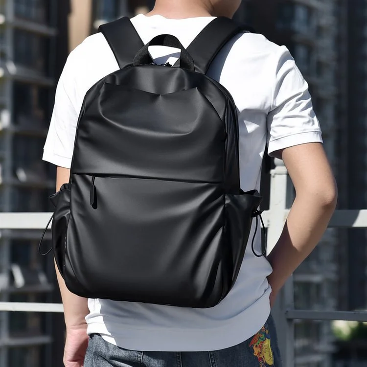 Men's backpack with a reflective strip for night-time visibilityFashion Men's Large Capacity Business Backpack