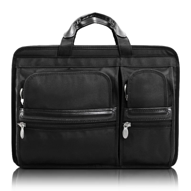 Affordable briefcases for studentsHUBBARD | 15” Nylon Dual-Compartment Laptop Briefcase