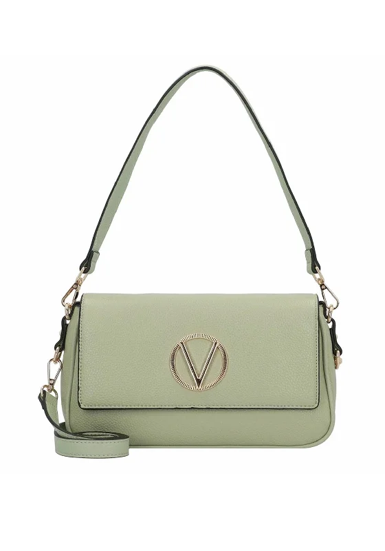 Urban men's crossbody bag with a modern, sleek designValentino Katong Pebbled Leather Crossbody Bag, Green