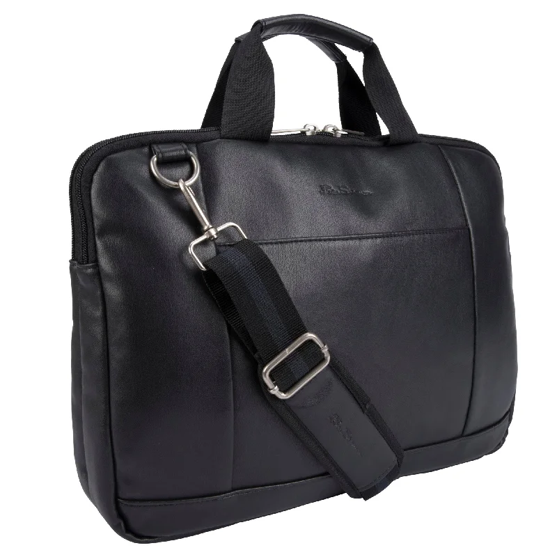 Designer briefcases for executivesBEN SHERMAN Slim Double Compartment 15.6" Computer Business Case