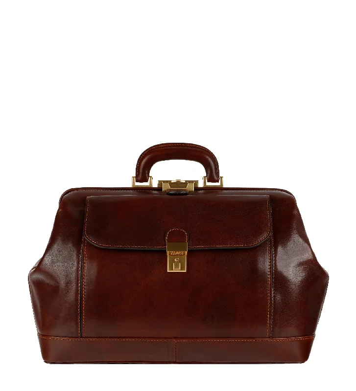 Stylish briefcases for modern professionalsLarge Italian Leather Doctor Bag - Hamlet