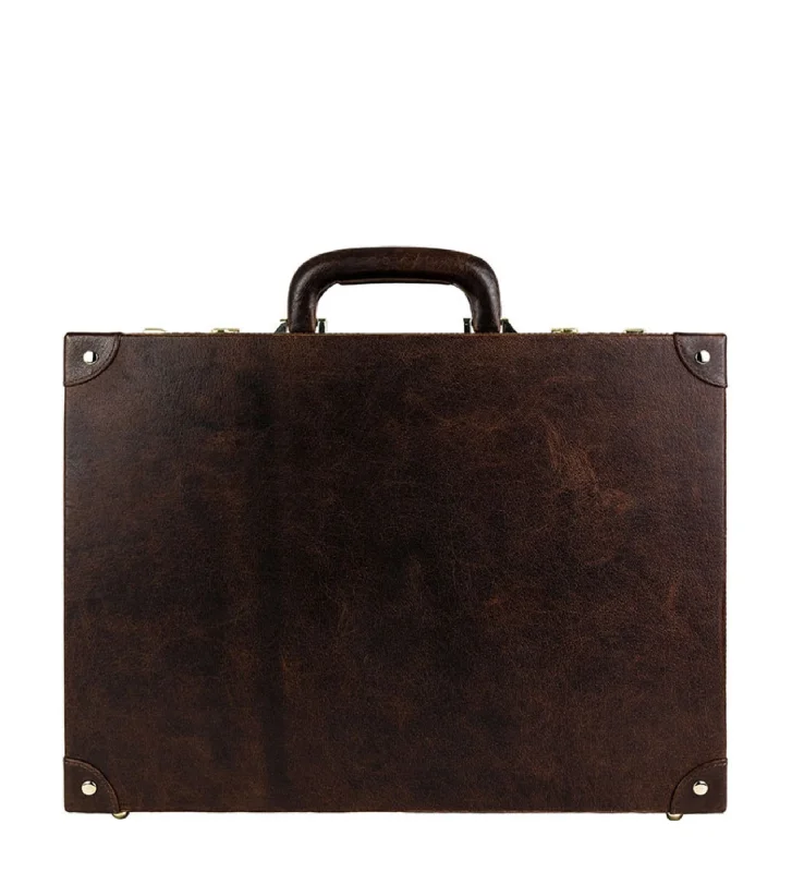 Durable briefcases for heavy-duty useLarge Leather Attaché Case Briefcase - Parade's End