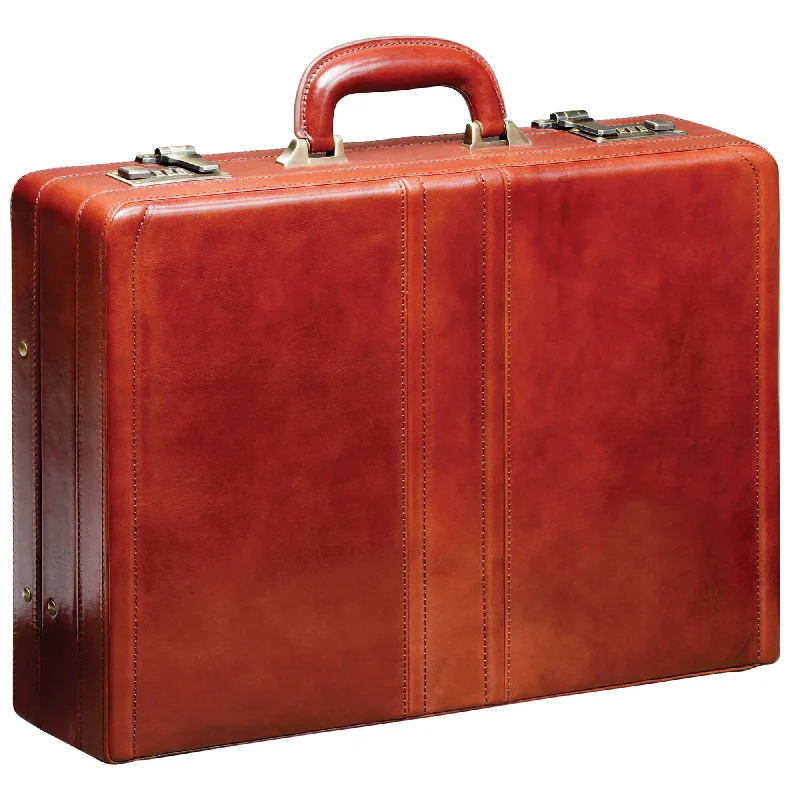 Foldable briefcases for easy storageMancini Luxurious Expandable Attaché Case