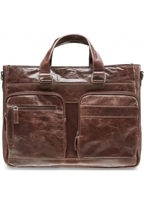 Designer briefcases for executivesMancini Single Compartment 15.6'' Laptop / Tablet Briefcase