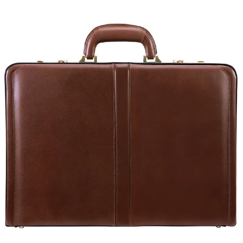 Durable briefcases for heavy-duty useMcKlein Leather Attaché Briefcase - Reagan 3.5"