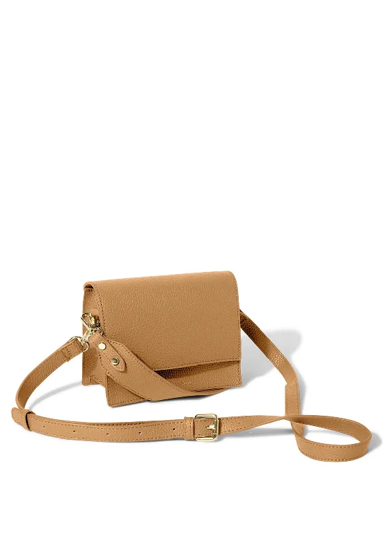 Designer men's crossbody bag with a unique pattern or logoKatie Loxton Orla Mini Crossbody Bag, Tan