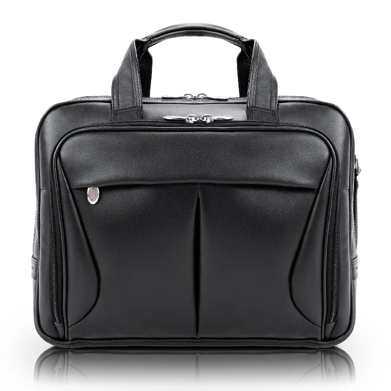 Durable briefcases for heavy-duty usePEARSON | 17” Leather Expandable Laptop Briefcase