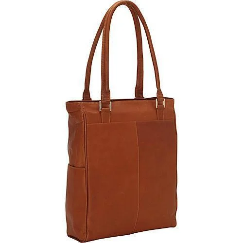 Luxury briefcases for women in the workplacePiel Leather Vertical Laptop Tote