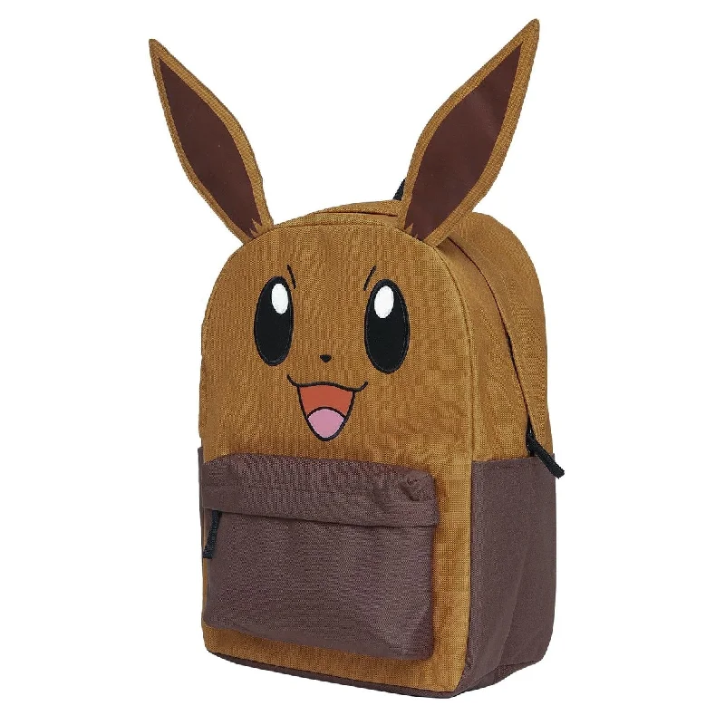 Designer - branded leather travel bag for luxury business travelersPokemon Eevee 3D Ears And Embroidered Face Laptop Travel Backpack For Women Men