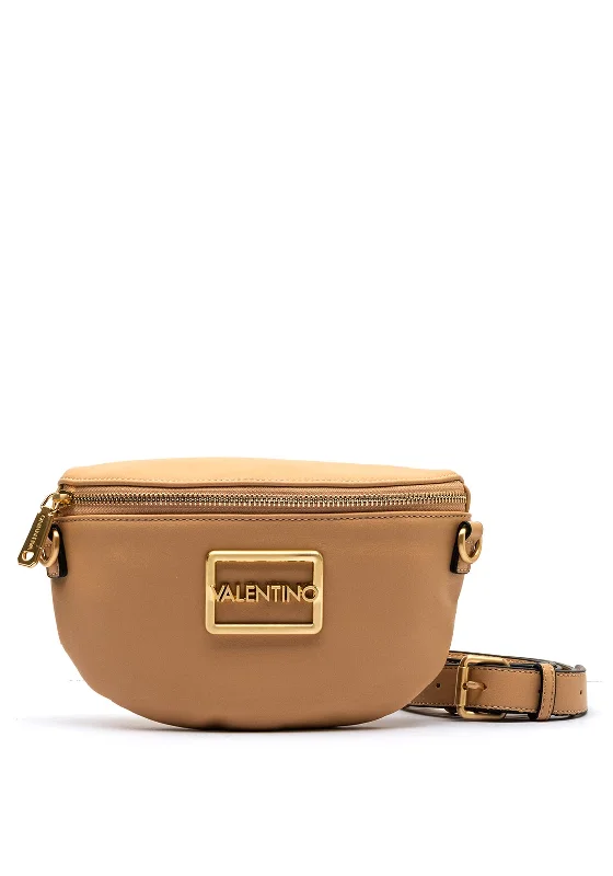 Designer men's crossbody bag with a unique pattern or logoValentino Princesa Pouch Crossbody Bag, Beige