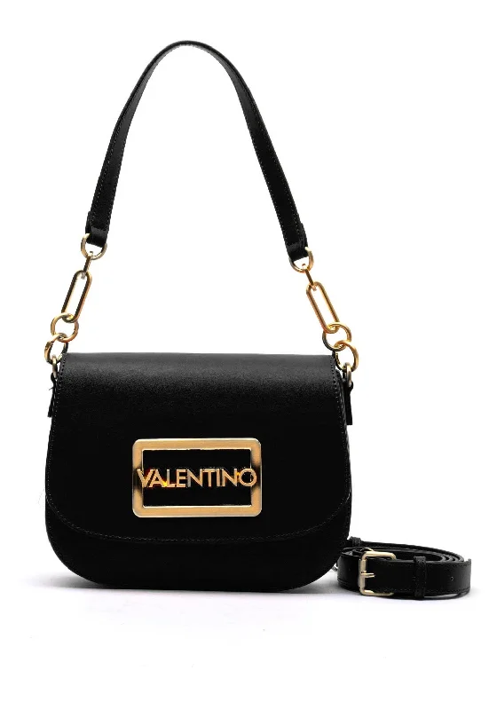 Men's crossbody bag with multiple interior pockets for organizationValentino Princesa Flap Over Shoulder Bag, Black