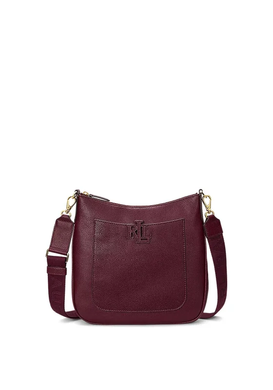 Urban men's crossbody bag with a modern, sleek designRalph Lauren Cameryn Pebbled Leather Crossbody, Pinot Noir