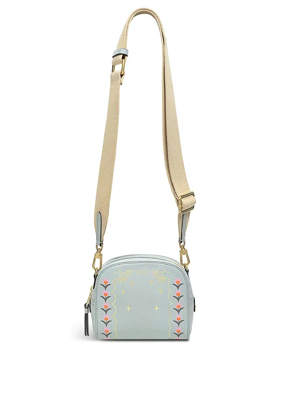 Men's crossbody bag with a padded laptop sleeve for commutingRadley Arden Cresent Floral Crossbody Bag, Seafoam