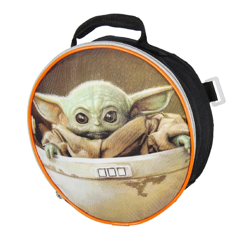 Designer - branded leather travel bag for luxury business travelersThe Mandalorian Grogu Baby Yoda This Is The Way 5 Piece 16" Backpack Lunch Bag Mega Set - One Size