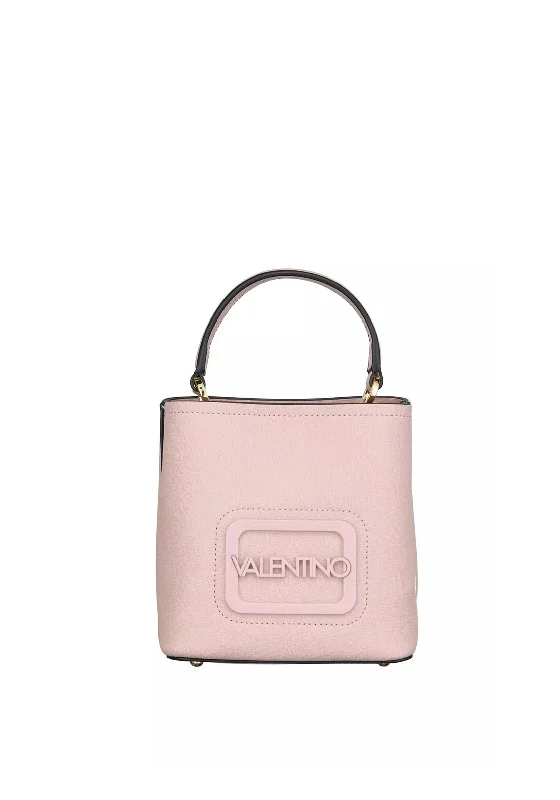 Vintage - inspired men's crossbody bag with a distressed finishValentino Trafalgar Mini Bucket Bag, Pink