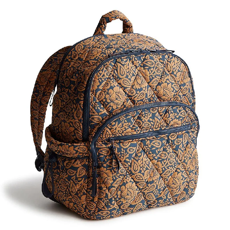 Men's military-style canvas backpack with MOLLE webbing for outdoor adventuresVera Bradley : Bancroft Backpack - Lotus montage roasted pecan in Nylon