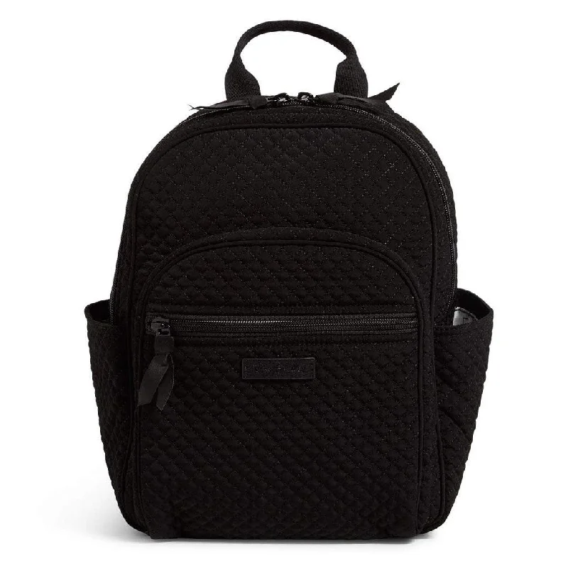 Men's compact backpack with padded shoulder straps for short errandsVera Bradley : Small Backpack in Microfiber Classic Black