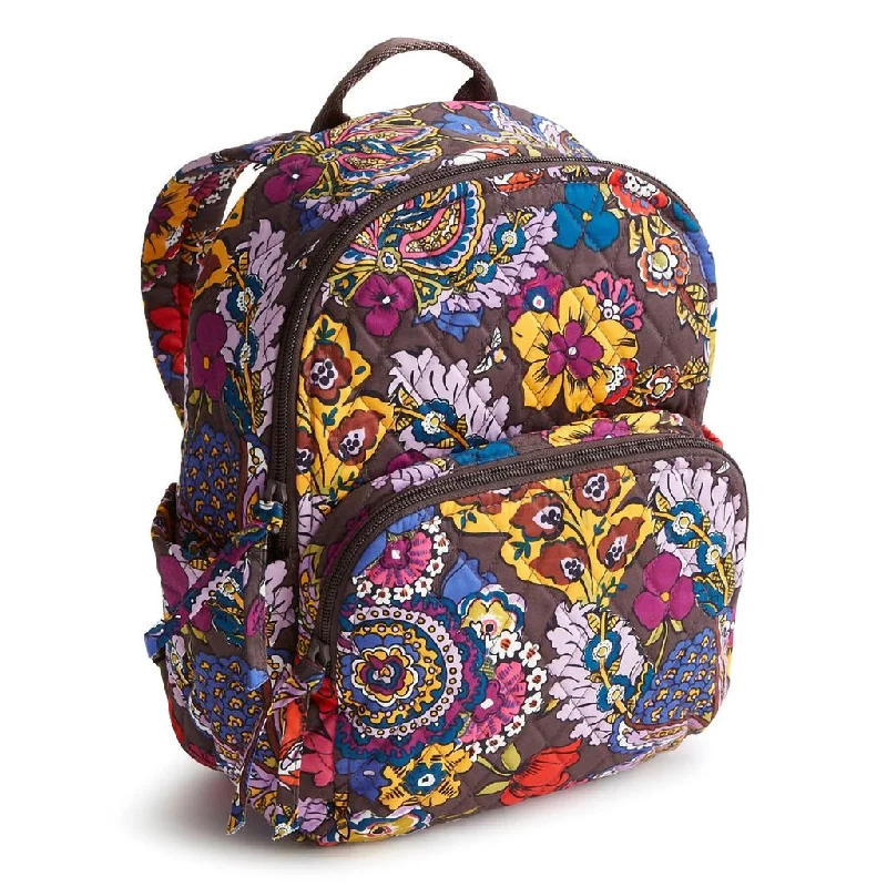 Men's tactical backpack with additional molle attachments for special opsVera Bradley : Small Banbury Backpack - Colorful Bouquet in Cotton Gabardine